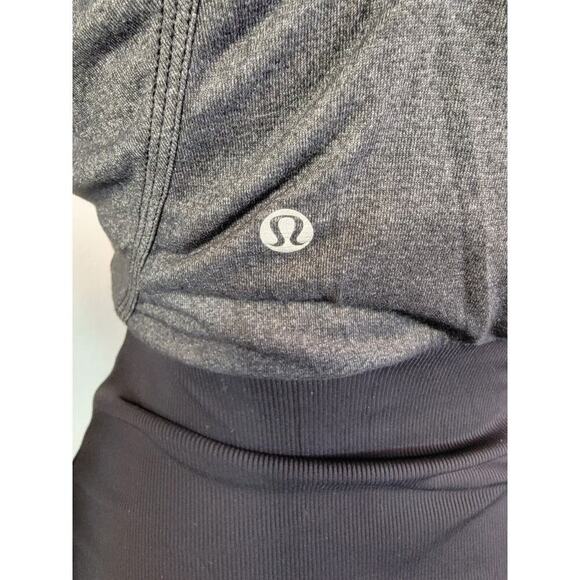 Lululemon Dance Studio Jacket Hooded Size 6 Black Gray Reversible - Picture 12 of 12